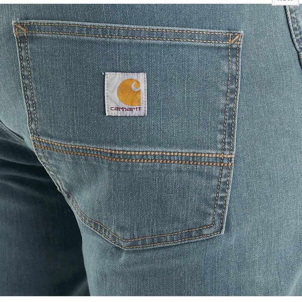 CARHARTT | BD6570M-M MEN’S RUGGED FLEX® SLIM FIT LOW RISE 5 Pocket BOOTCUT JEAN - Picture 4 of 7